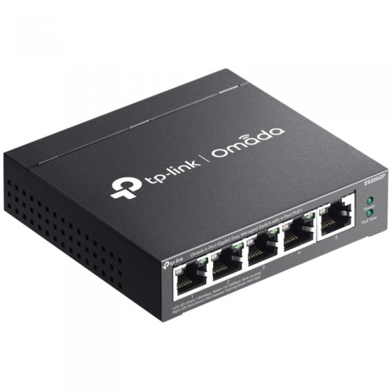 Switch TP-Link Omada ES205GP 5 Puertos/ RJ-45 10/100/1000/ PoE+