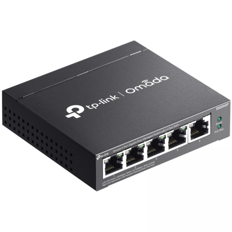 Switch TP-Link Omada ES205GP 5 Puertos/ RJ-45 10/100/1000/ PoE+