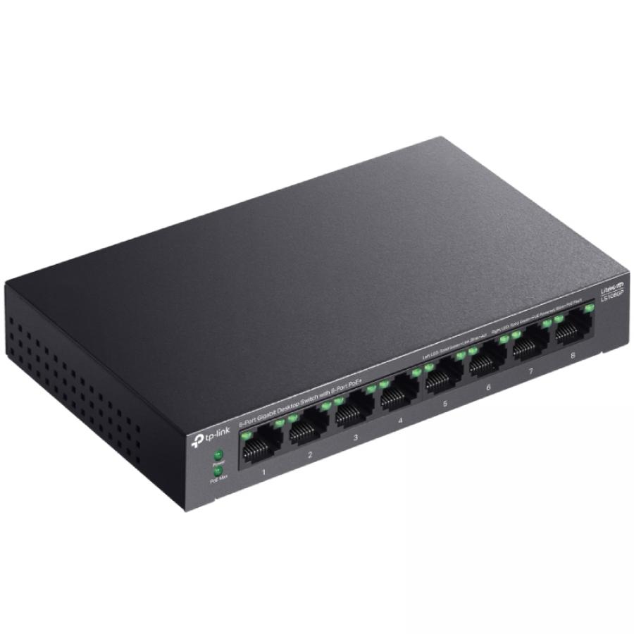 Switch TP-Link LS108GP 8 Puertos/ RJ-45 10/100/1000/ PoE+