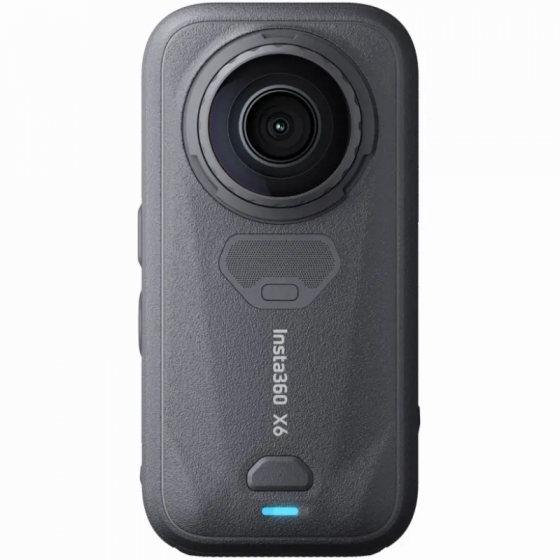Cámara Digital Deportiva Insta360 X6 Pack Essential/ 5.7K/ Ángulo de visión 360º/ Negra/ Incluye Stick, 2x Baterías, Bolsa y Cap
