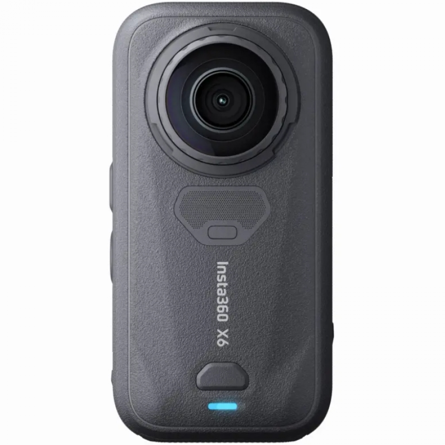 Cámara Digital Deportiva Insta360 X6 Pack Essential/ 5.7K/ Ángulo de visión 360º/ Negra/ Incluye Stick, 2x Baterías, Bolsa y Cap