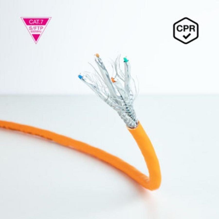 Bobina de Cable SFTP PIMF AWG23 Nanocable 10.20.1700-100 Cat.7/ 100m/ Naranja
