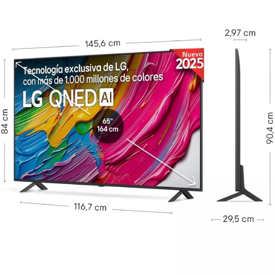 Televisor LG QNED AI QNED80 65QNED80A6A 65'/ Ultra HD 4K/ Smart TV/ WiFi