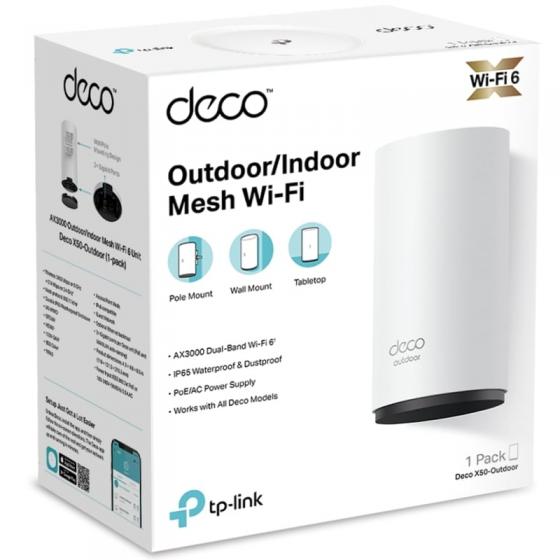 Sistema Mesh TP-Link Deco X50-Outdoor 3000Mbps/ 2.4GHz 5GHz