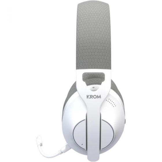 Auriculares Gaming Inalámbricos con Micrófono Krom Phase/ Bluetooth/ Jack 3.5/ USB 2.0/ Blancos
