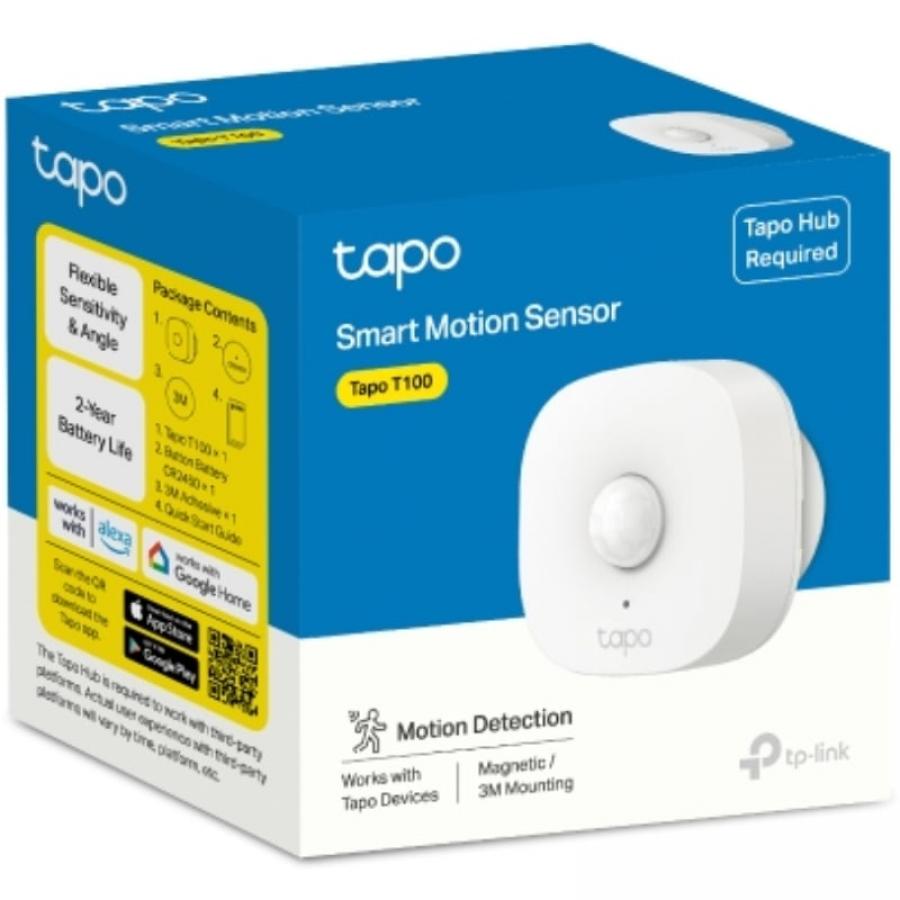 Sensor de Movimiento TP-Link Tapo T100/ Ángulo de apertura 120º/ Requiere Hub Inteligente
