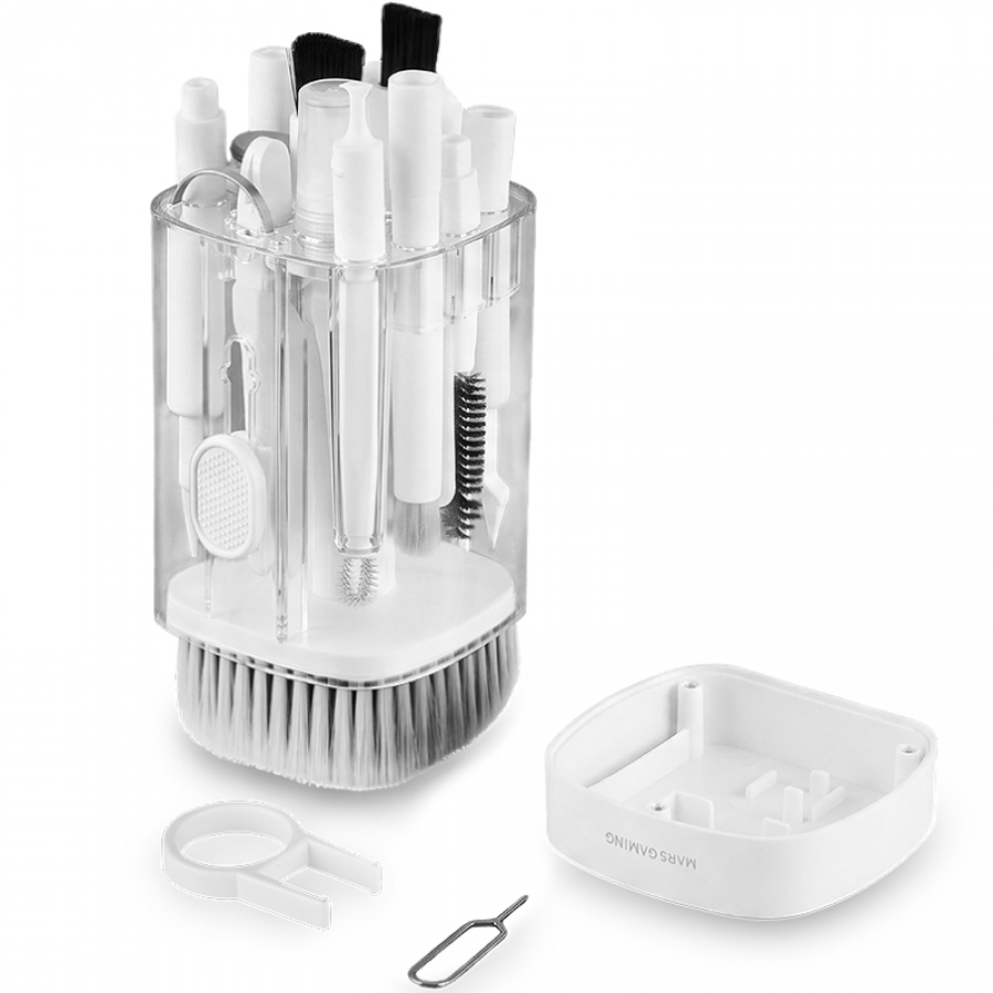 Kit de Limpieza Mars Gaming MAKIT/ 21 en 1/ Blanco