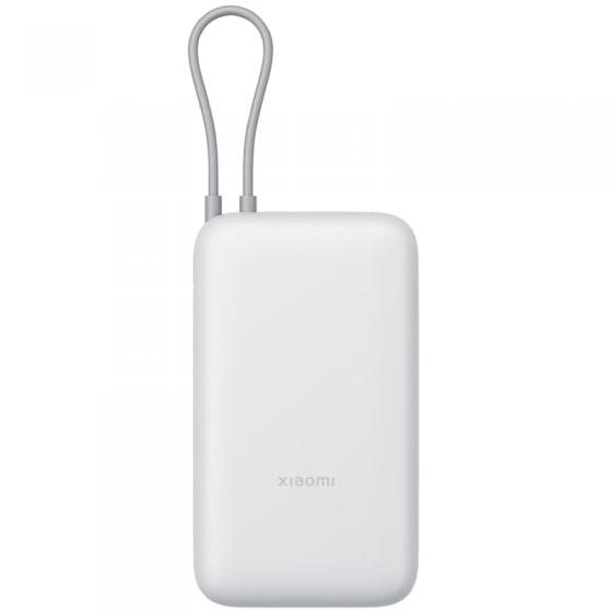 Powerbank 20000mAh Xiaomi Power Bank Integrated Cable/ 22.5W/ Blanco/ Incluye Cable USB Tipo-C