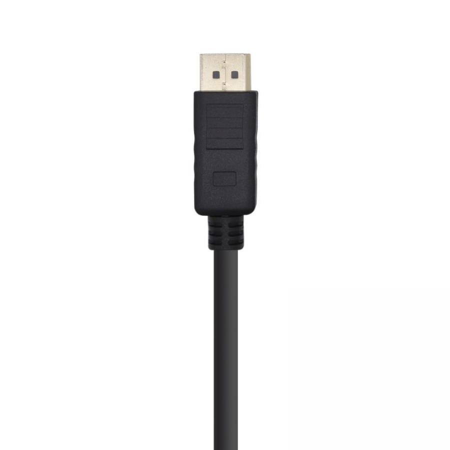 Cable DisplayPort 1.2 4K Aisens A124-0387/ DisplayPort Macho - DisplayPort Macho/ Hasta 5W/ 2300Mbps/ 5m/ Negro