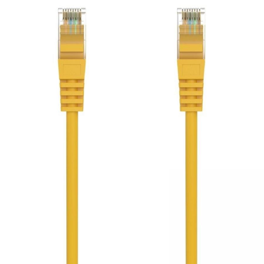 Cable de Red RJ45 AWG24 UTP Aisens A145-0566 Cat.6A/ LSZH/ 1m/ Amarillo