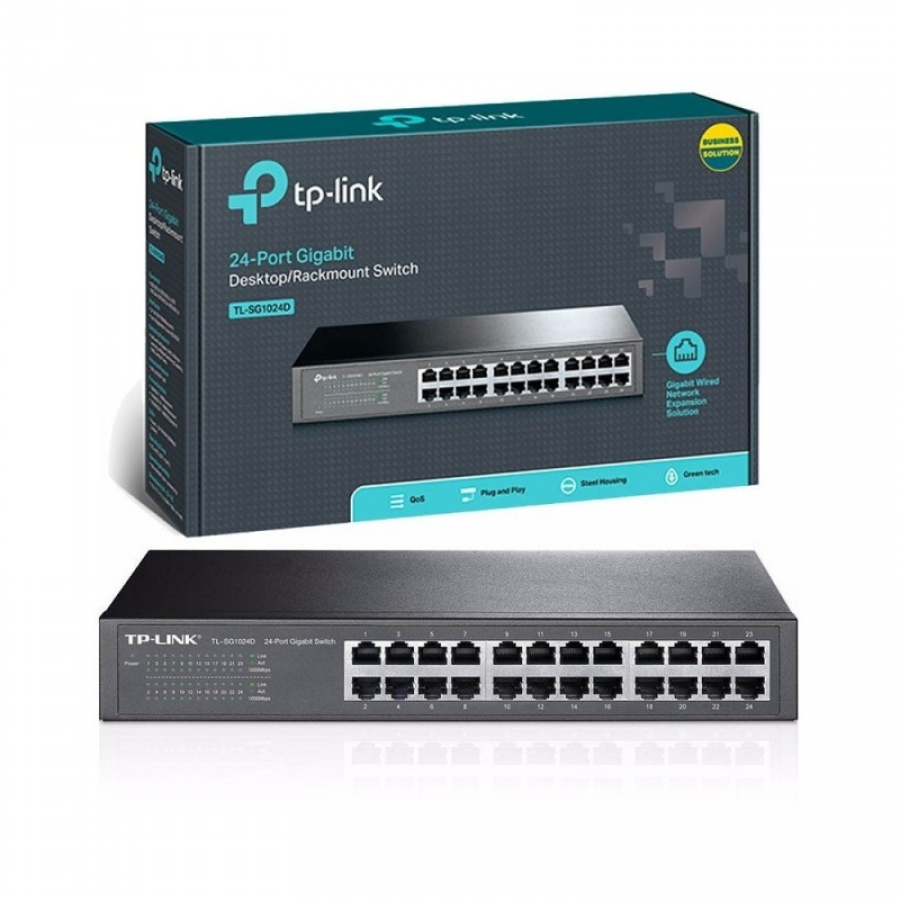 Switch TP-Link TL-SG1024D V2 24 Puertos/ RJ-45 10/100/1000