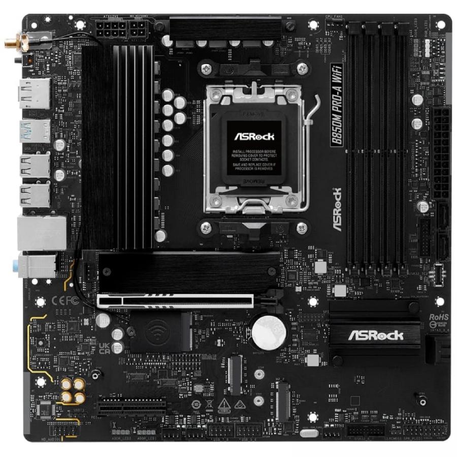 Placa Base Asrock B850M Pro-A WiFi/ DDR5/ PCIe 5.0/ Socket AM5/ Micro ATX