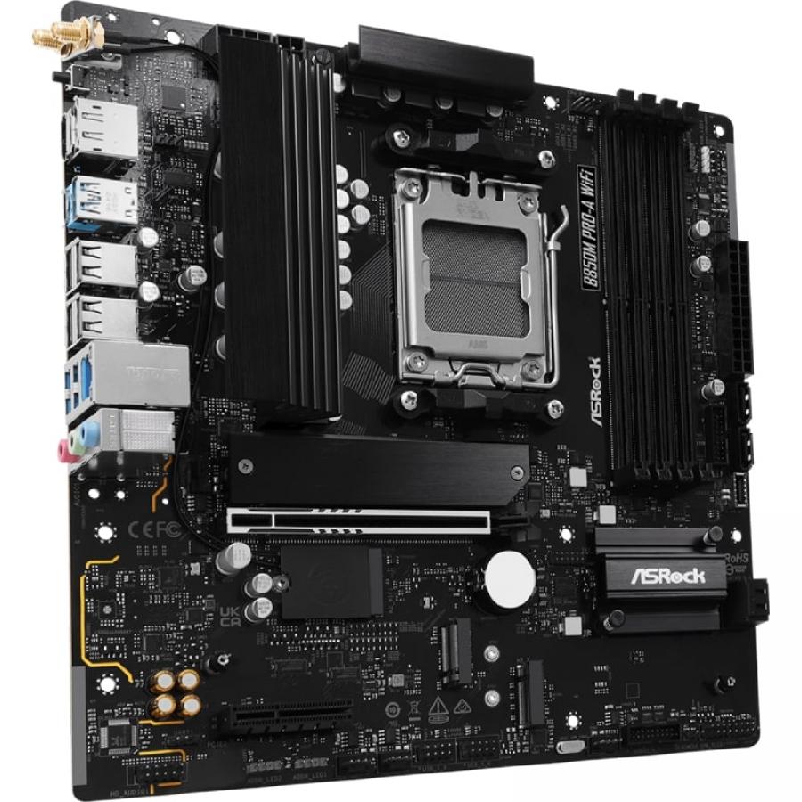 Placa Base Asrock B850M Pro-A WiFi/ DDR5/ PCIe 5.0/ Socket AM5/ Micro ATX