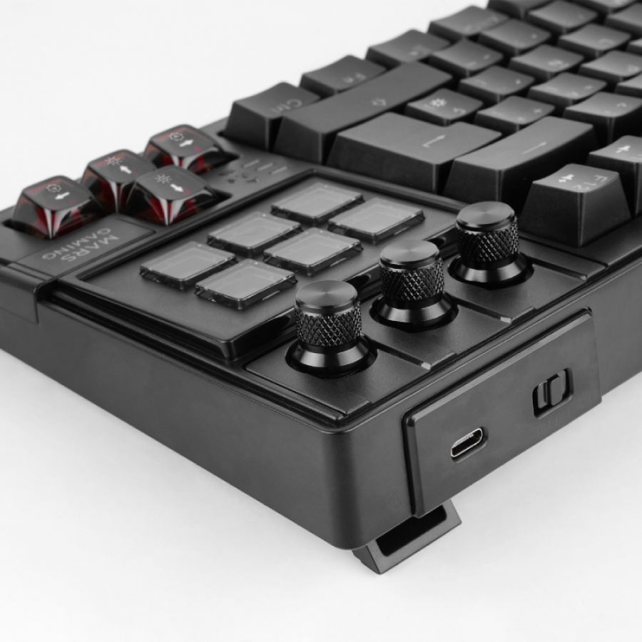 Teclado Gaming Mecánico Mars Gaming MK-MASTER/ Switch Rojo/ Negro
