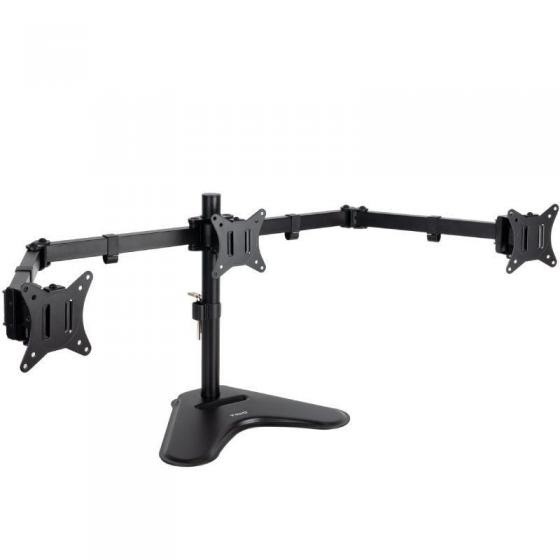 Soporte de Sobremesa para 3 Monitores TooQ DB1704TN-B/ Giratorio/ Inclinable/ hasta 7kg