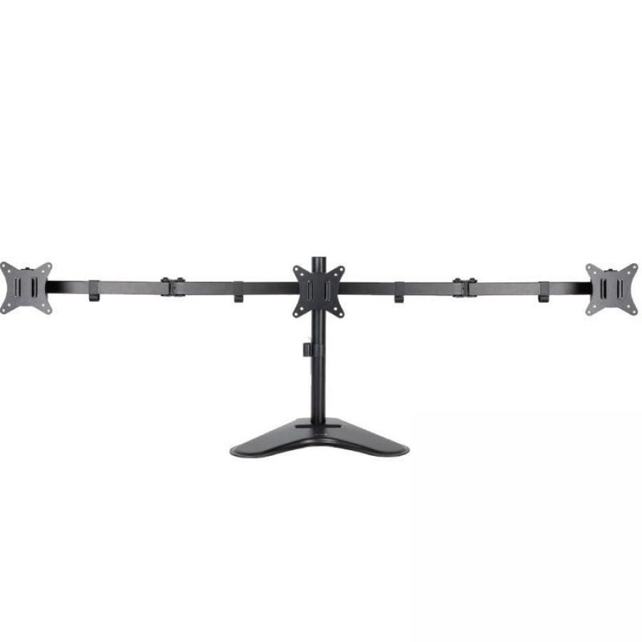 Soporte de Sobremesa para 3 Monitores TooQ DB1704TN-B/ Giratorio/ Inclinable/ hasta 7kg