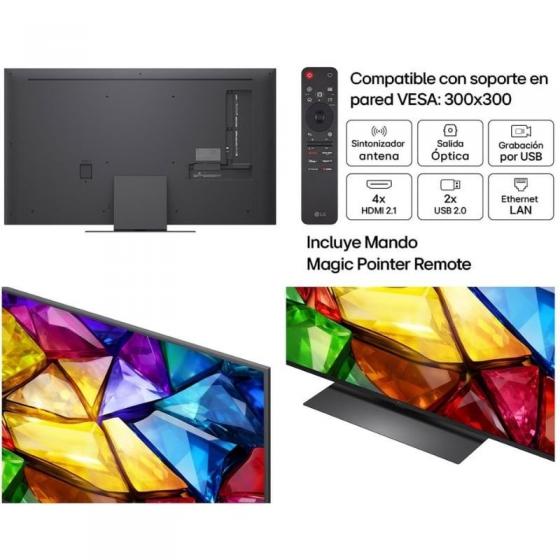 Televisor LG Mini RGB evo AI MRGB86 55MRGB86B6A 55'/ Ultra HD 4K/ Smart TV/ WiFi