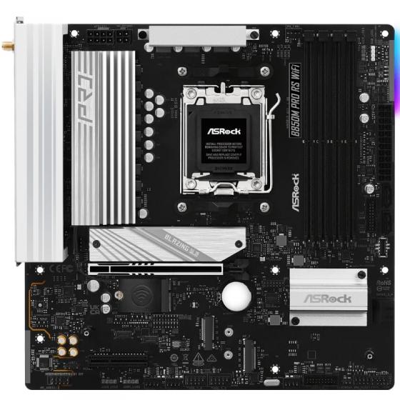 Placa Base Asrock B850M Pro RS WiFi/ DDR5/ PCIe 5.0/ Socket AM5/ Micro ATX
