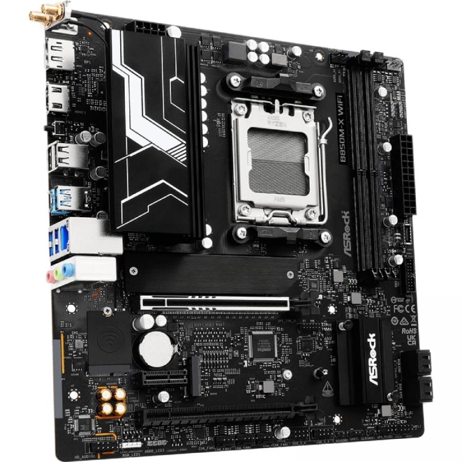 Placa Base Asrock B850M-X WiFi R2.0/ DDR5/ PCIe 5.0/ Socket AM5/ Micro ATX