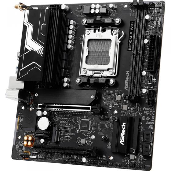 Placa Base Asrock B850M-X WiFi R2.0/ DDR5/ PCIe 5.0/ Socket AM5/ Micro ATX
