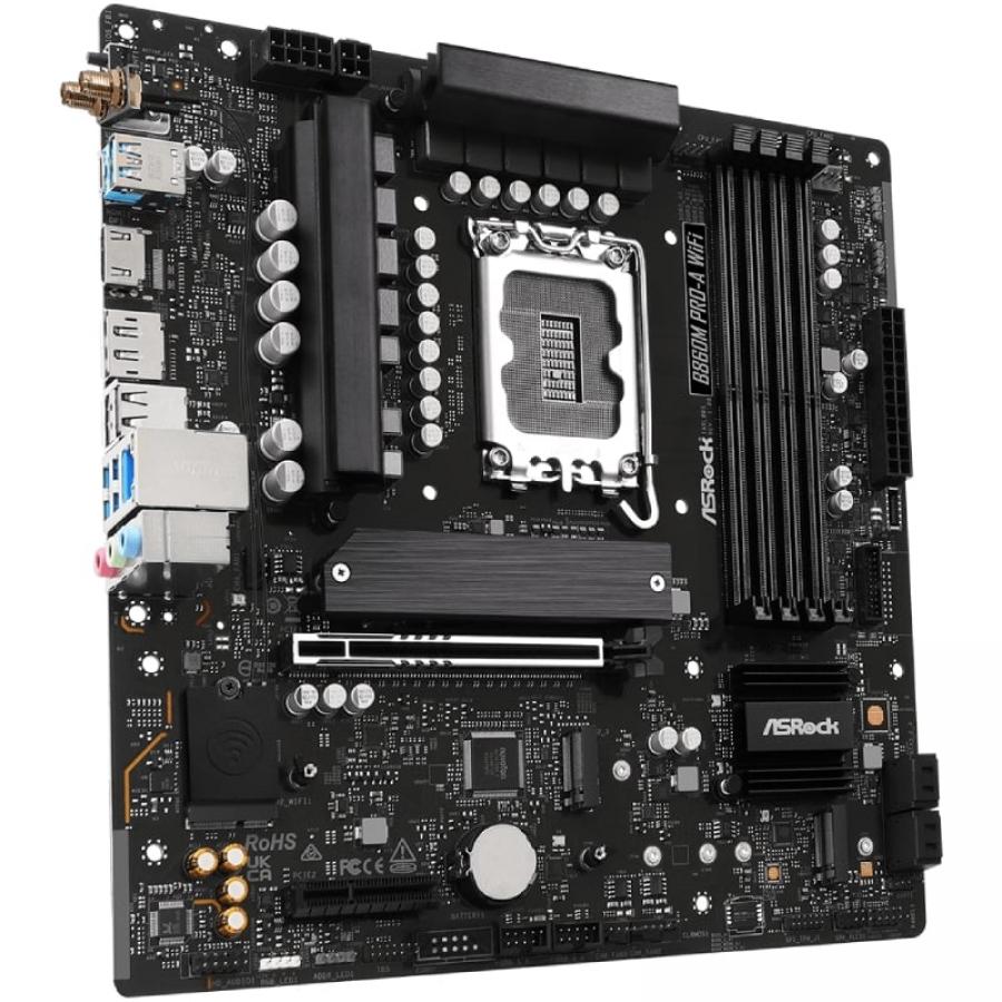 Placa Base Asrock B860M PRO-A WIFI Socket 1851/ DDR5/ PCIe 5.0/ Micro ATX