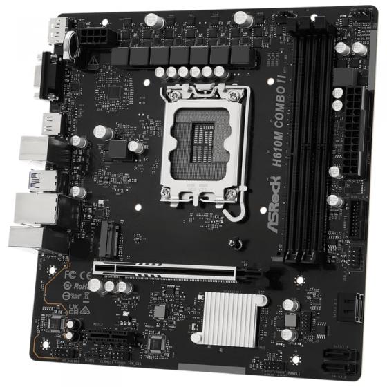 Placa Base Asrock H610M COMBO II Socket 1700/ DDR4/ DDR5/ PCIe 5.0/ Micro ATX