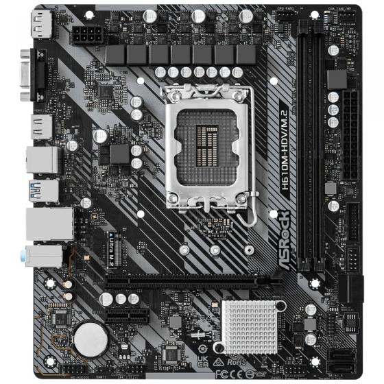 Placa Base Asrock H610M-HDV M2 R2 Socket 1700/ DDR4/ PCIe 4.0/ Micro ATX