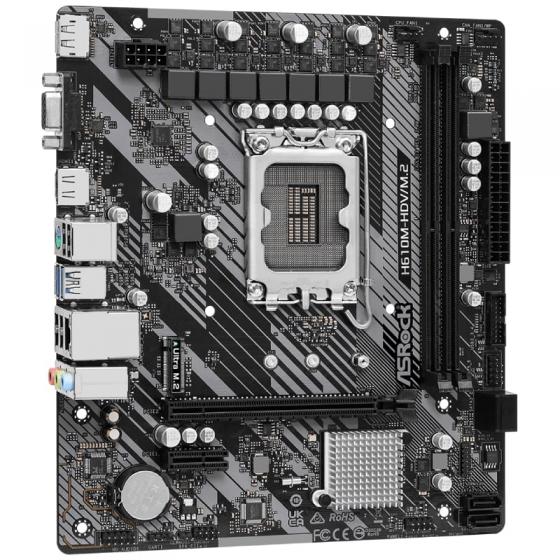 Placa Base Asrock H610M-HDV M2 R2 Socket 1700/ DDR4/ PCIe 4.0/ Micro ATX
