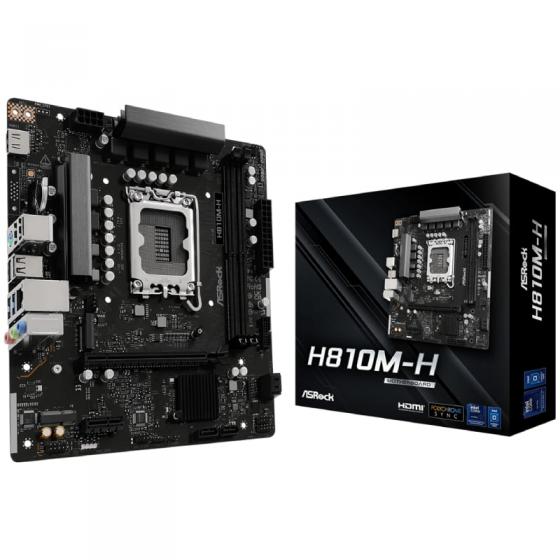 Placa Base Asrock H810M-H Socket 1851/ DDR5/ PCIe 4.0/ Micro ATX