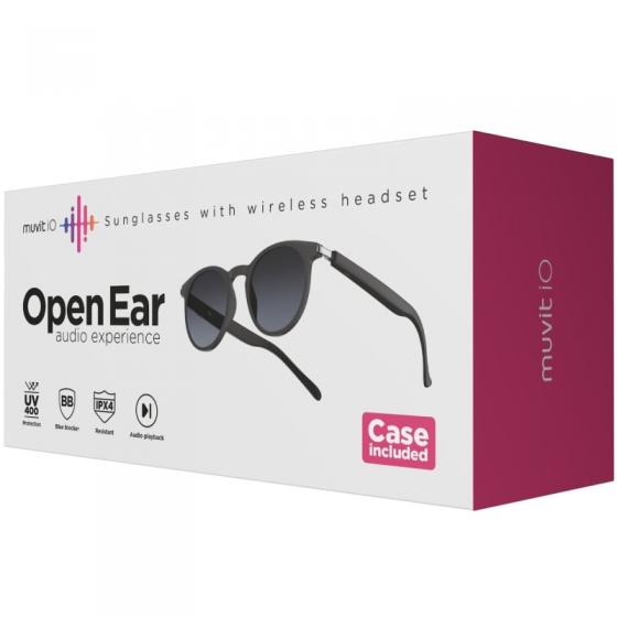 Gafas de Sol Inteligentes Muvit IO MIOAGL001/ Negras Mate