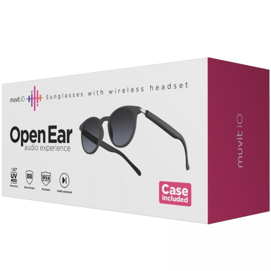 Gafas de Sol Inteligentes Muvit IO MIOAGL001/ Negras Mate