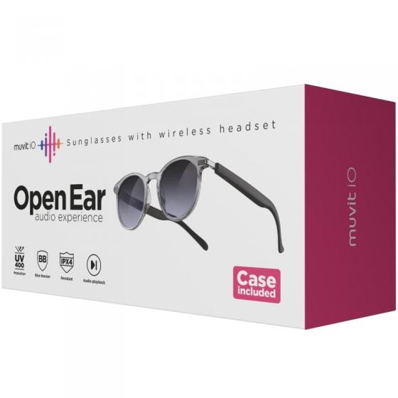 Gafas de Sol Inteligentes Muvit IO MIOAGL002/ Gris Transparente
