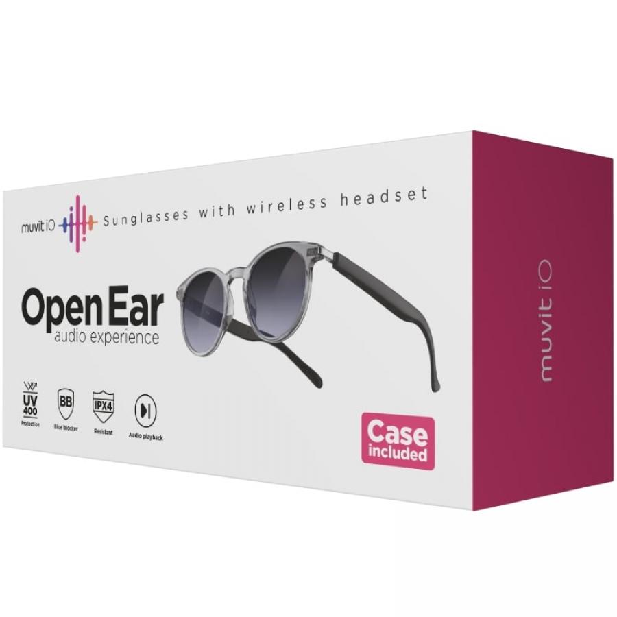 Gafas de Sol Inteligentes Muvit IO MIOAGL002/ Gris Transparente