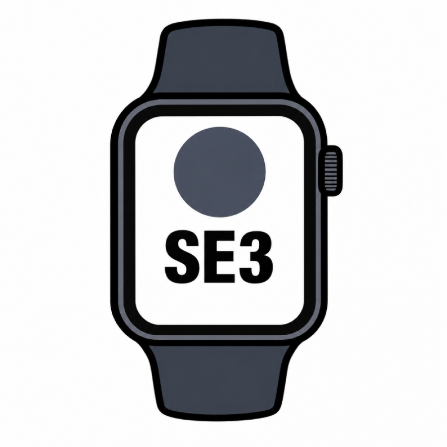 Apple Watch SE3/ GPS/ 40mm/ Caja de Aluminio Medianoche/ Correa Deportiva Azul Marino M/L