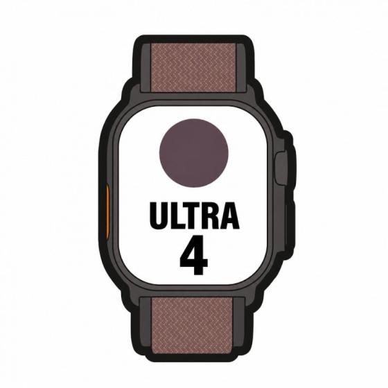 Apple Watch Ultra 4/ GPS/ 49mm/ Caja de Titanio Negro/ Correa Loop Alpine Burdeos L