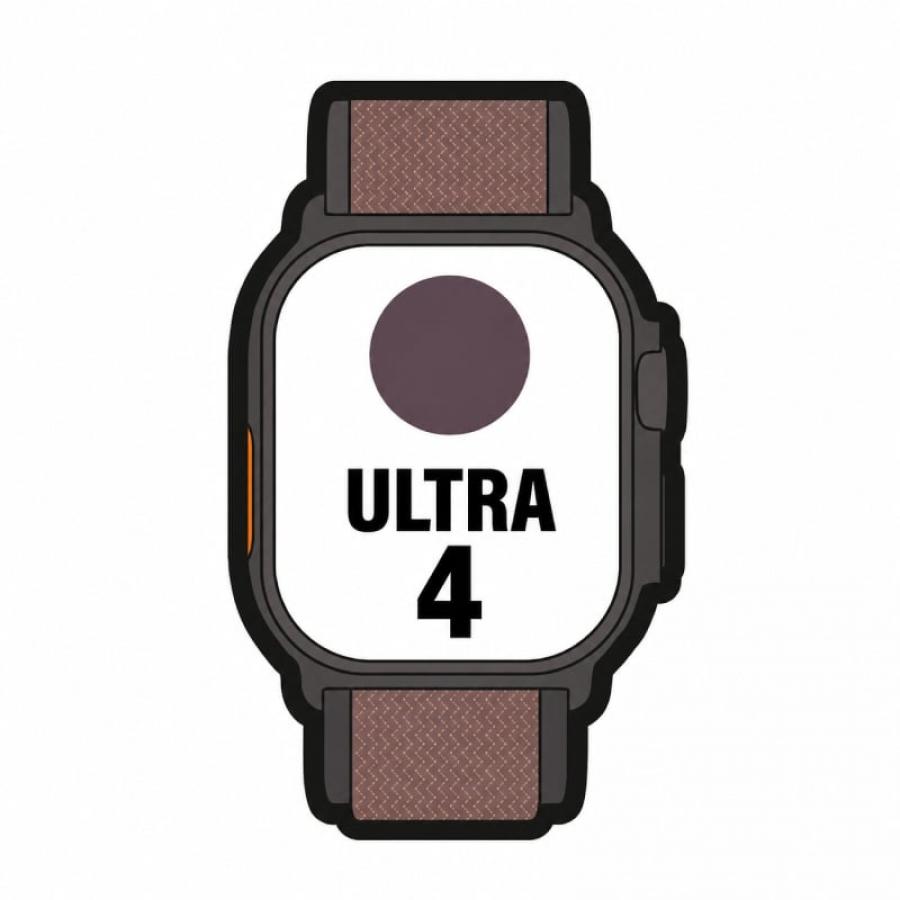 Apple Watch Ultra 4/ GPS/ 49mm/ Caja de Titanio Negro/ Correa Loop Alpine Burdeos L