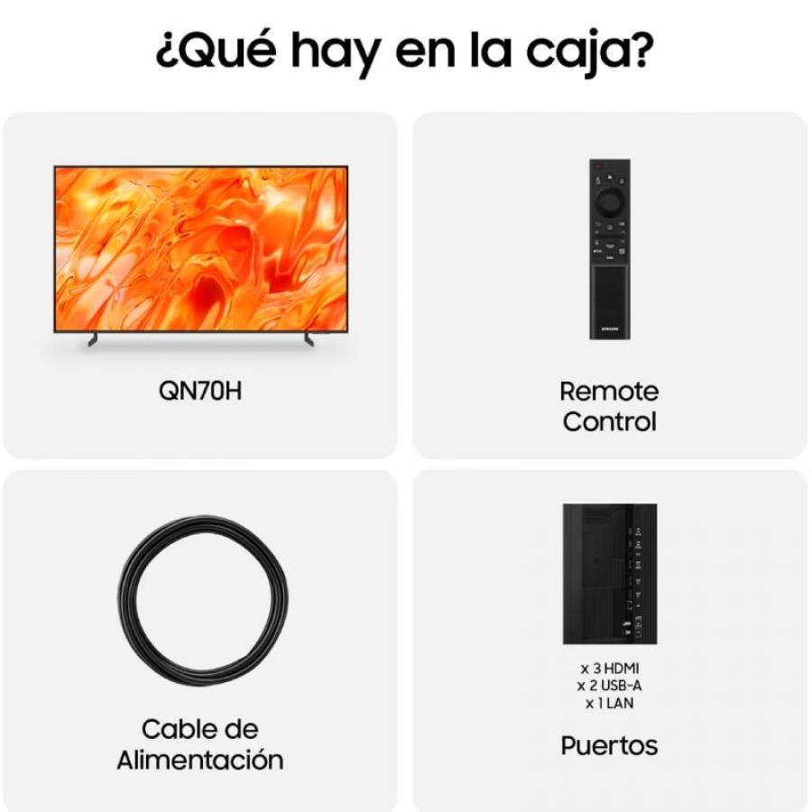 Televisor Samsung Neo QLED QN70H TQ55QN70HAU 55'/ Ultra HD 4K/ Smart TV/ WiFi