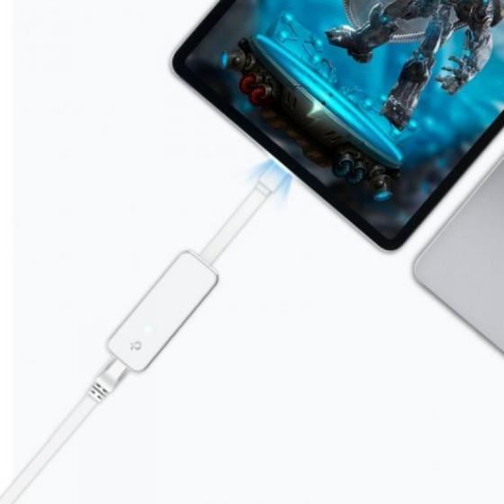 Adaptador USB Tipo-C - RJ45 Gigabit Ethernet TP-Link UE300C/ 1000Mbps