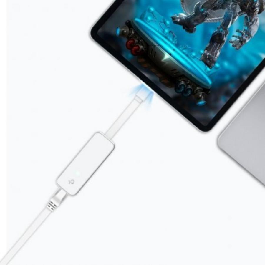 Adaptador USB Tipo-C - RJ45 Gigabit Ethernet TP-Link UE300C/ 1000Mbps