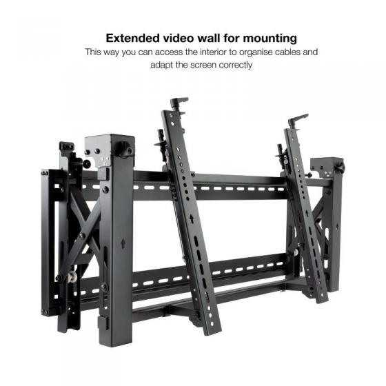 Soporte de Pared para Videowall Inclinable Tooq TQVW5470T para TV de 54-70'/ hasta 70kg