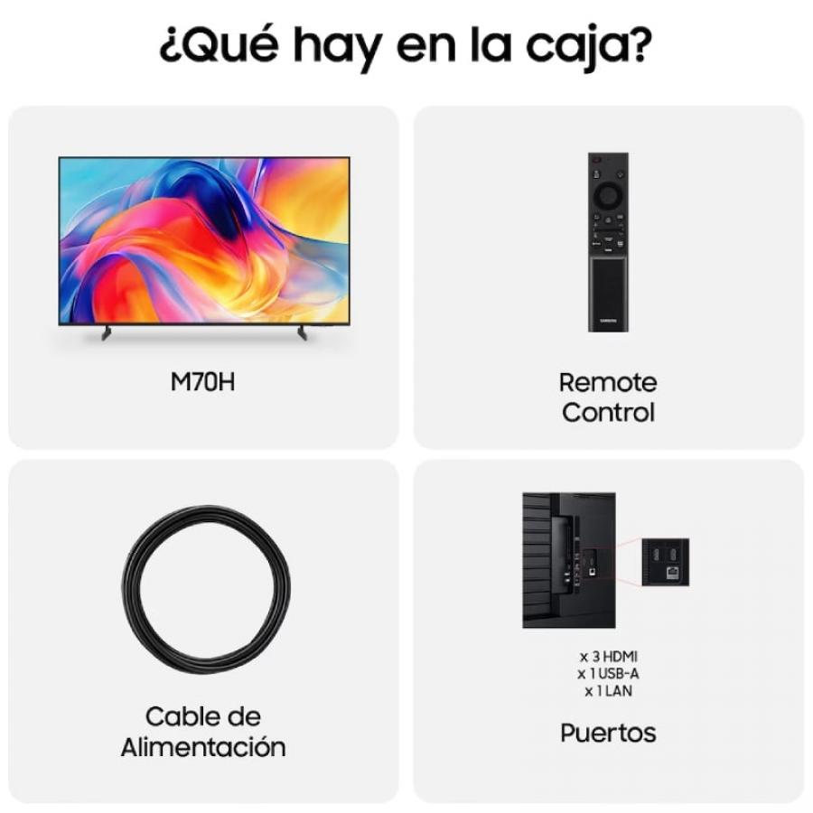 Televisor Samsung TU55M70HAU 55'/ Ultra HD 4K/ Smart TV/ WiFi