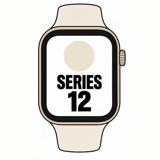 Apple Watch Series 12/ GPS/ 46mm/ Dorado Claro/ Correa Deportiva Arena (S/M)