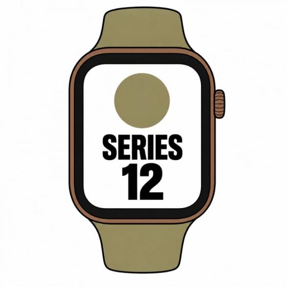 Apple Watch Series 12/ GPS/ Cellular/ 42mm/ Bronce Oscuro/ Correa Deportiva Verde Oliva (S/M)
