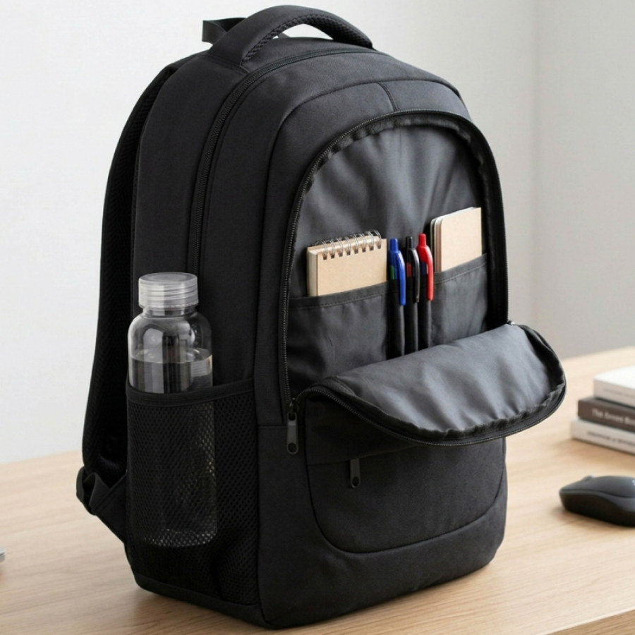 Mochila Subblim City Plus 26L Backpack para Portátiles hasta 16'/ Puerto USB/ Negra