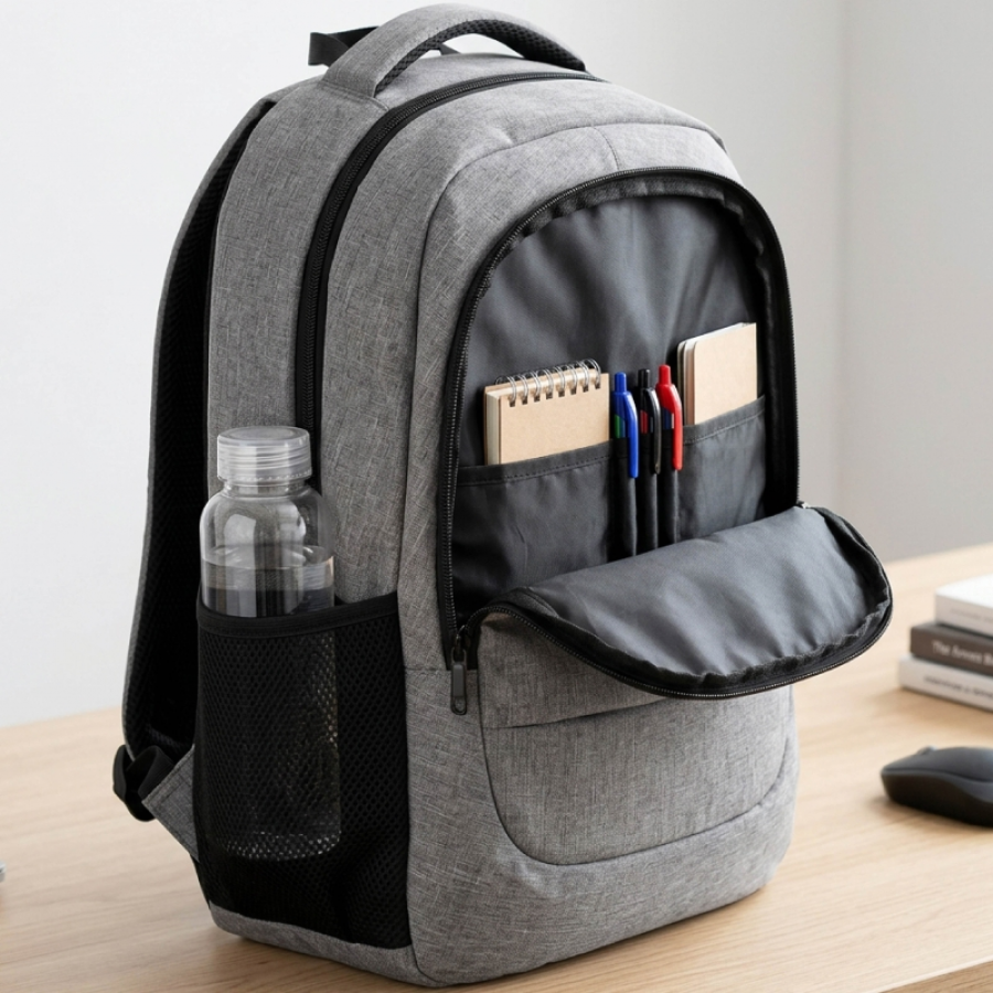 Mochila Subblim City Plus Backpack para Portátiles hasta 16'/ Puerto USB/ Gris