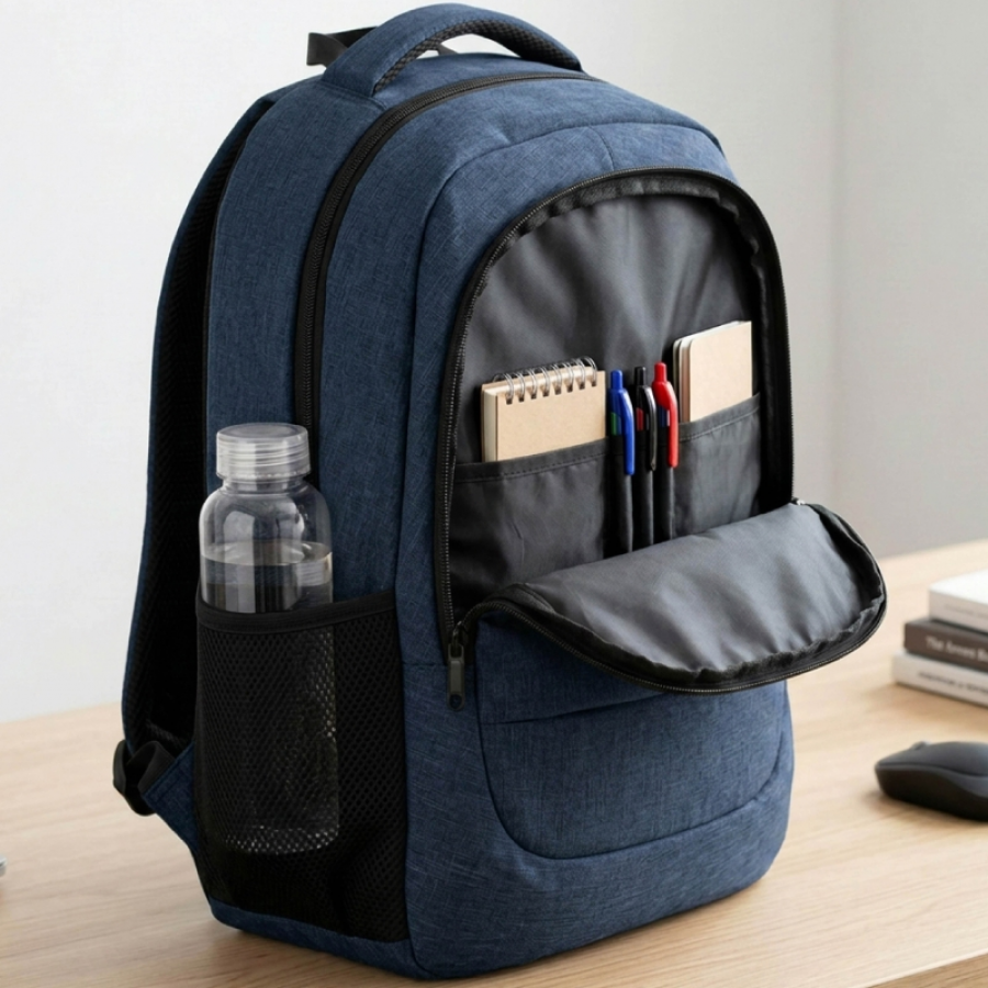 Mochila Subblim City Plus Backpack para Portátiles hasta 16'/ Puerto USB/ Azul