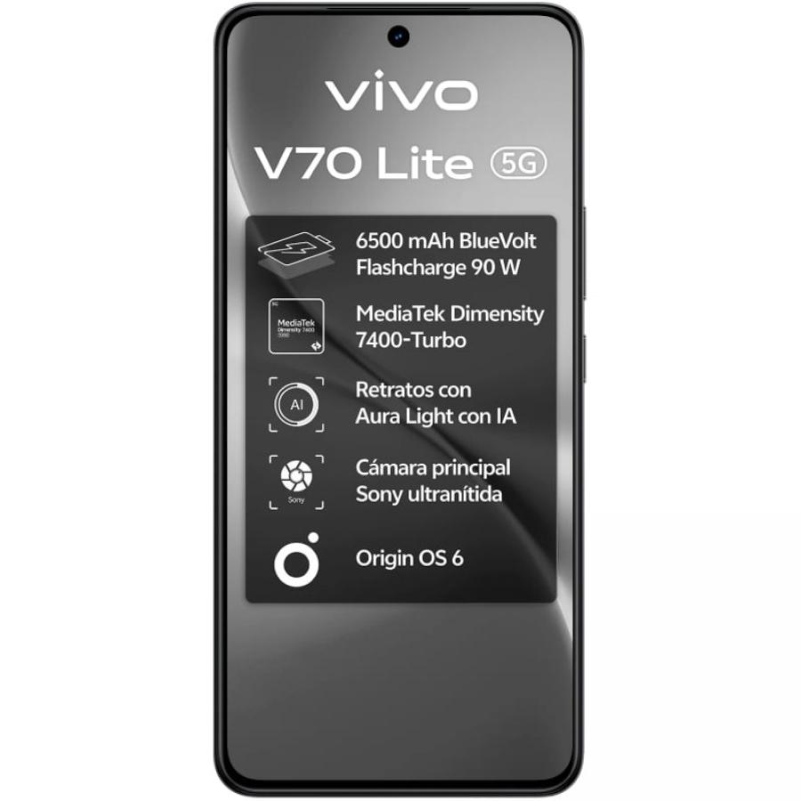 Smartphone Vivo V70 Lite 6GB/ 128GB/ 6.77'/ 5G/ Negro