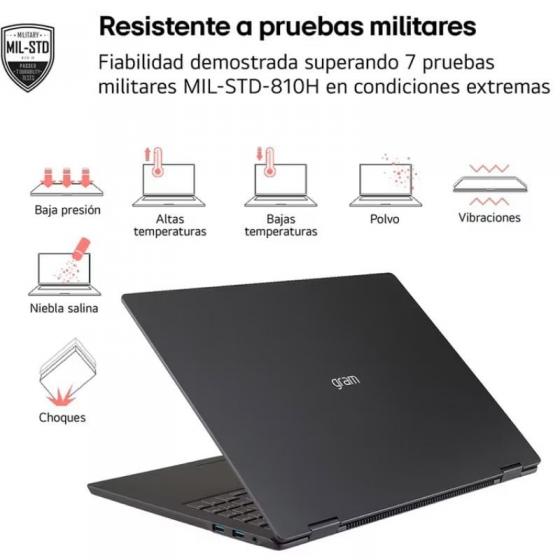 Portátil LG Gram 16Z90TL-V.AZ85BN Intel Core Ultra 7-258V/ 32GB/ 512GB SSD/ 16'/ Win11 Pro