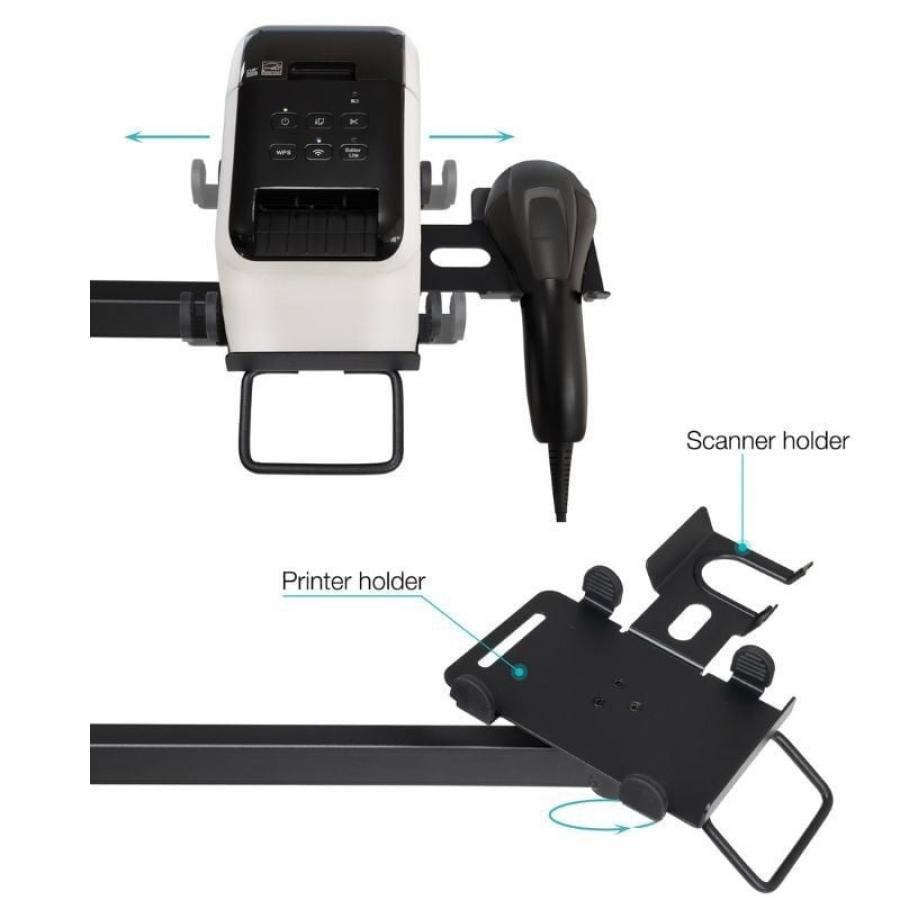 Soporte de Mesa para TPV 2 Monitores TooQ TQPM0003/ Giratorio/ Inclinable/ Rotatorio/ hasta 9kg