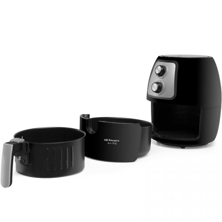 Freidora por Aire Airfryer / Sin Aceite Orbegozo FDR 60/ 1500W/ Capacidad 4L
